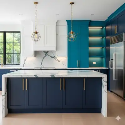 Custom walk-in closet and wine storage in a Siesta Key residence