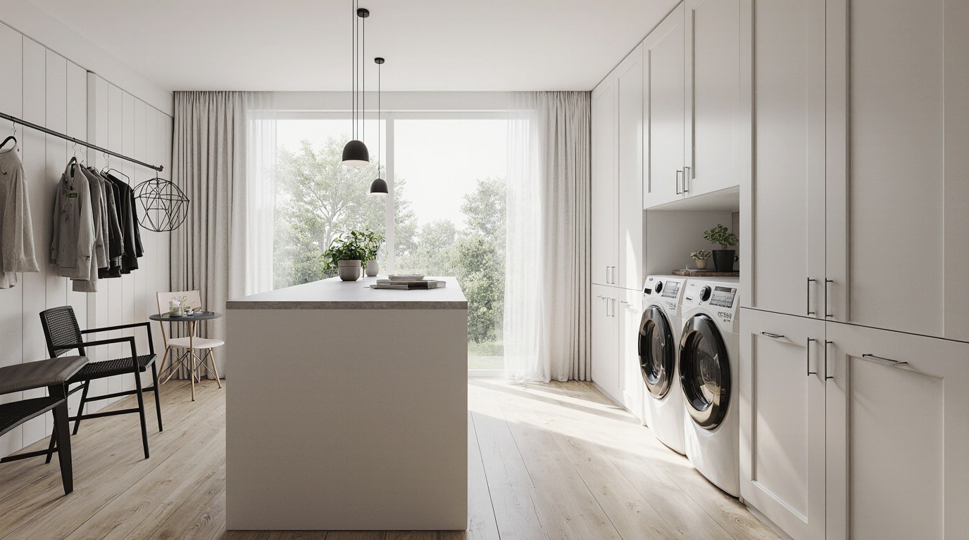 Finished Laundry Room Ideas