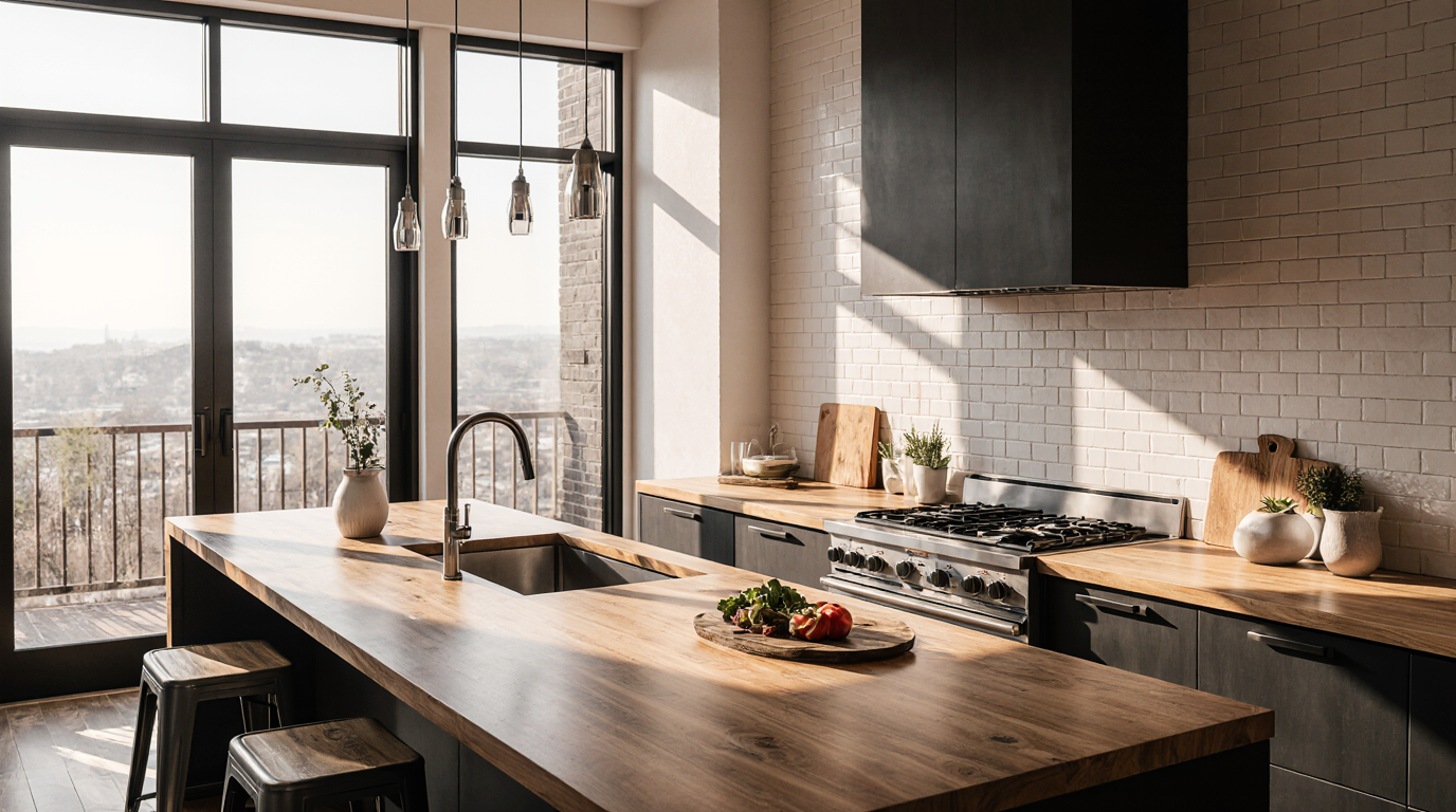 Butcher Block Kitchen Countertops