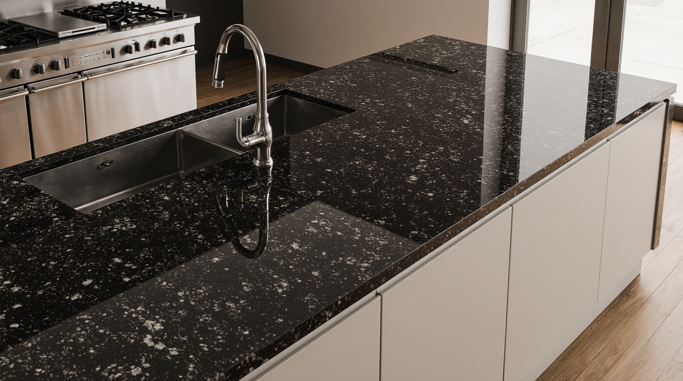 Black Pearl Granite Countertops