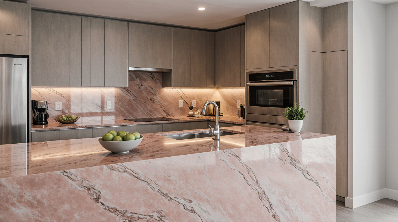 Pink Quartz Countertops