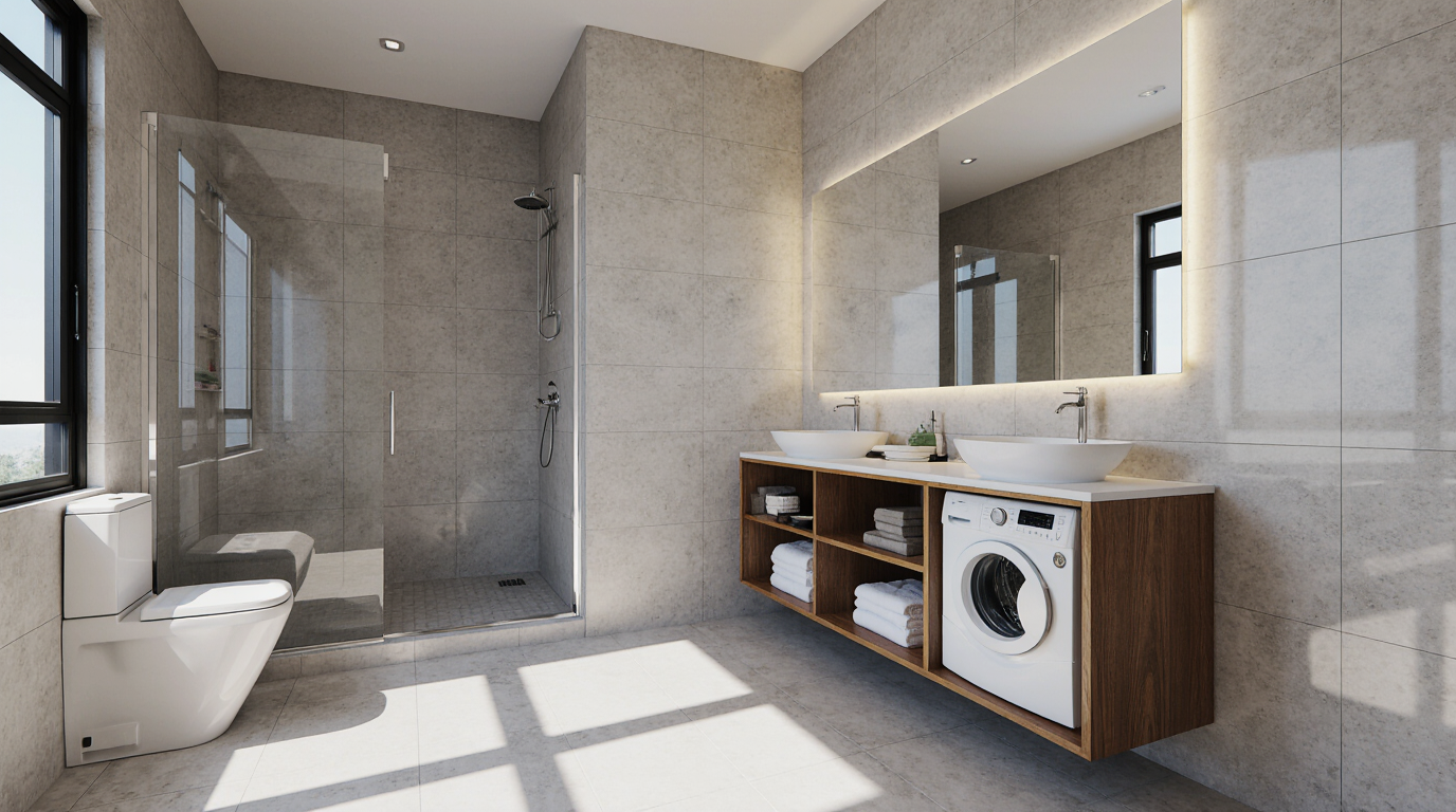 Bathroom Laundry Room Combo