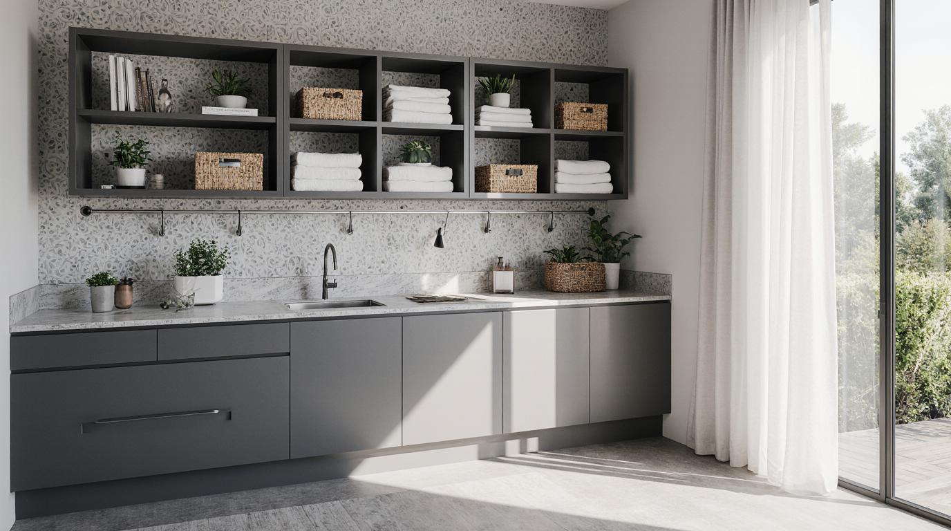 Laundry Room Closet Makeover