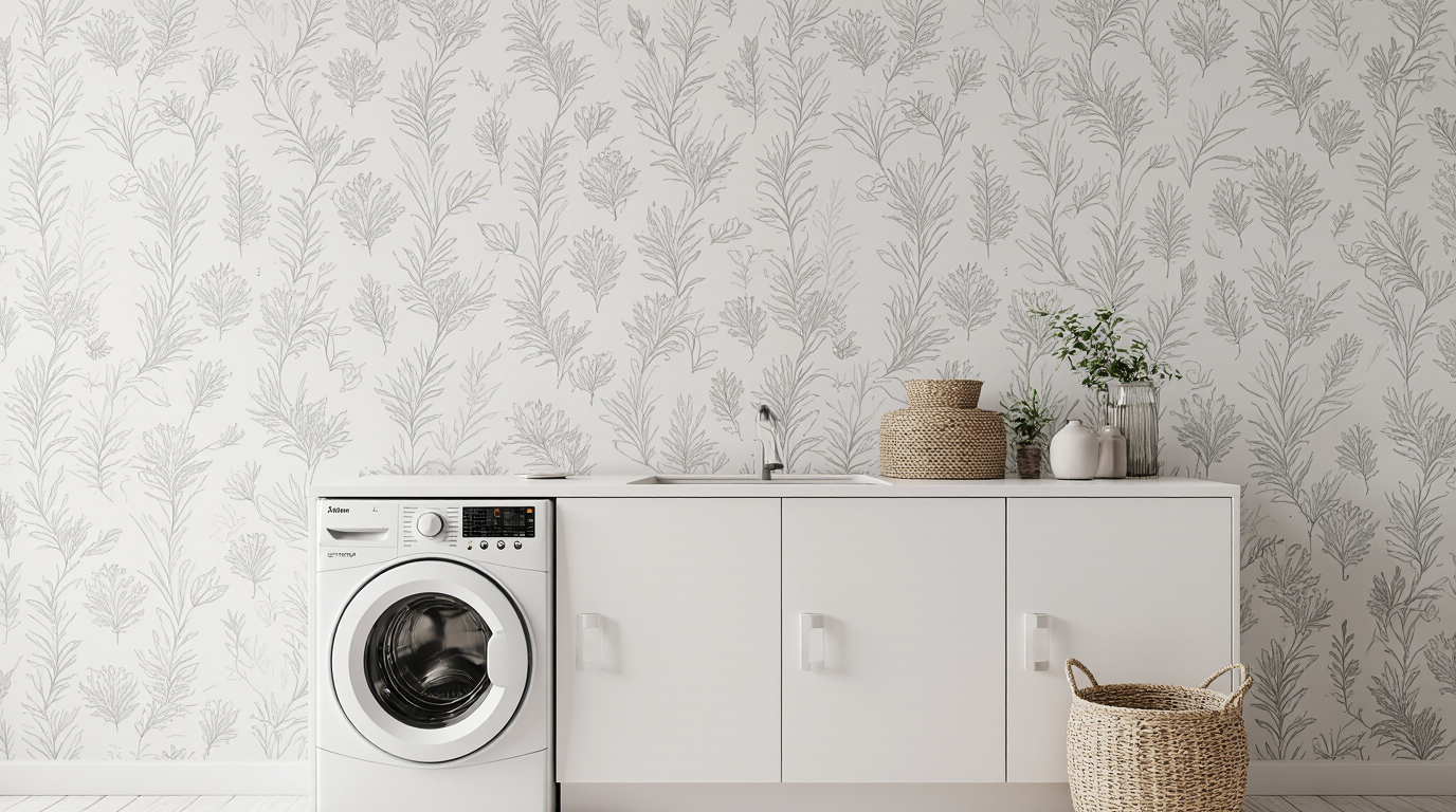 Wallpaper Laundry Room Ideas