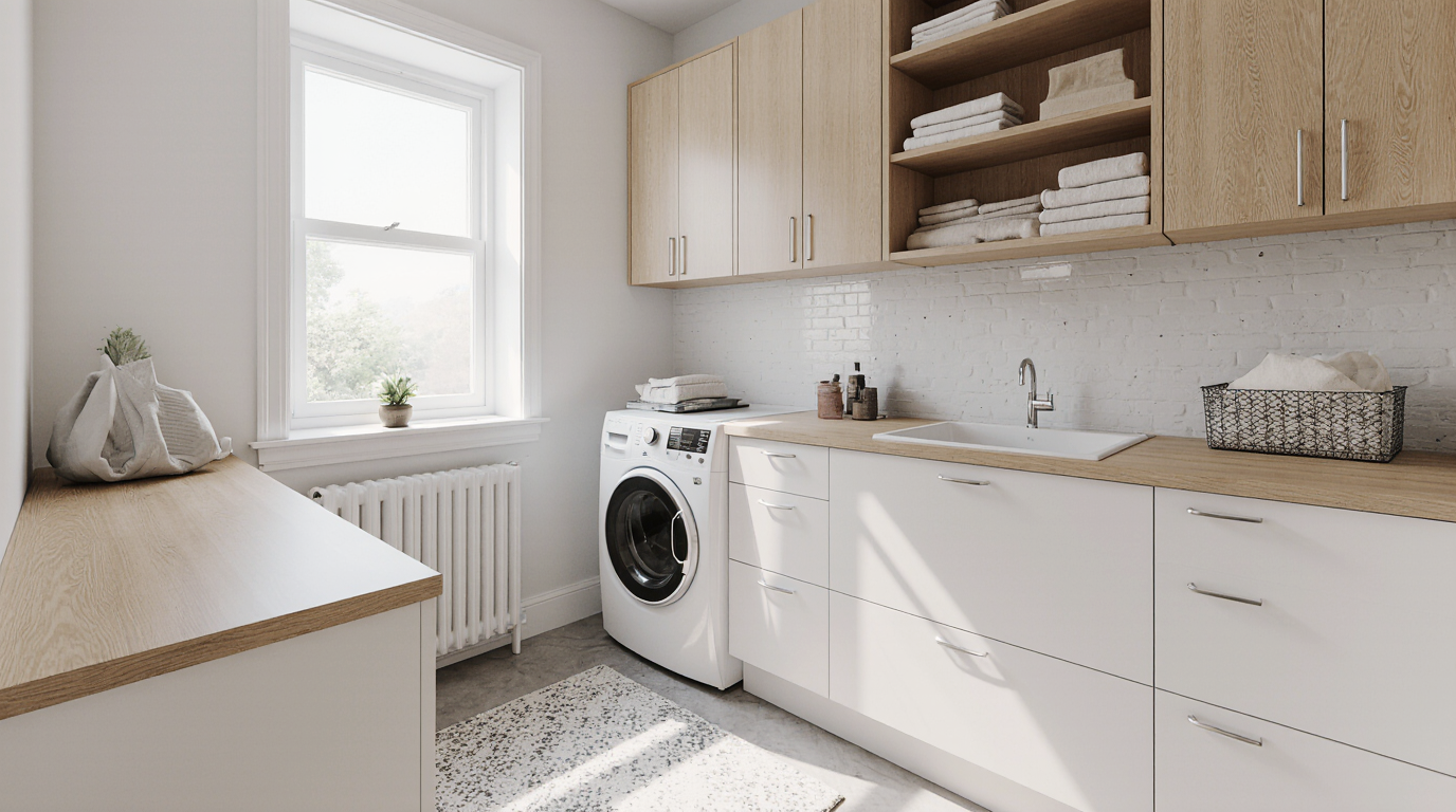 Cabinet Ideas for Small Laundry Room